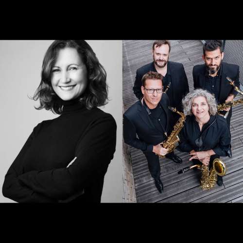 Julie Martigny et le quatuor de saxophones Axone