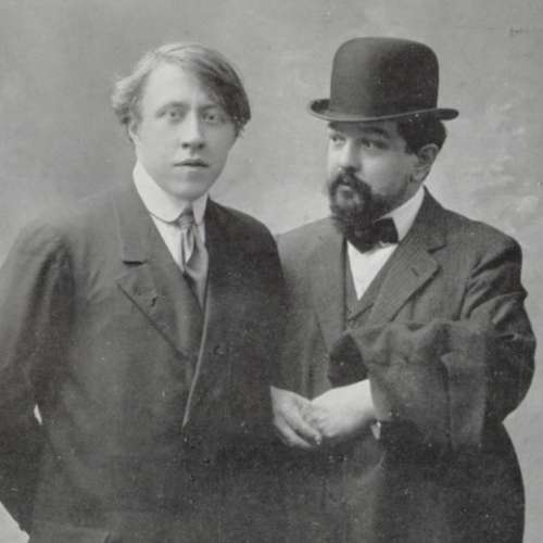 André Caplet (à gauche) et Claude Debussy (à droite)
