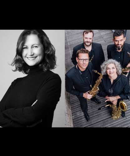Julie Martigny et le quatuor de saxophones Axone