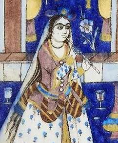 Femme jouant du ney, XIXe siècle